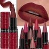 New Velvet Matte Lipstick Pencil Waterproof Lasting Sexy Nude Red Brown Lipstick Non-sticky Cup Solid Lip Gloss Lip Liner Makeup
