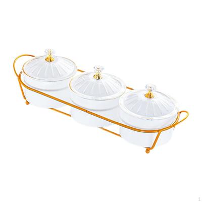Platou de Servire Divizat pentru Aperitive, Vas de Expunere Alimente, Farfurie pentru Fructe Uscate, Acasă