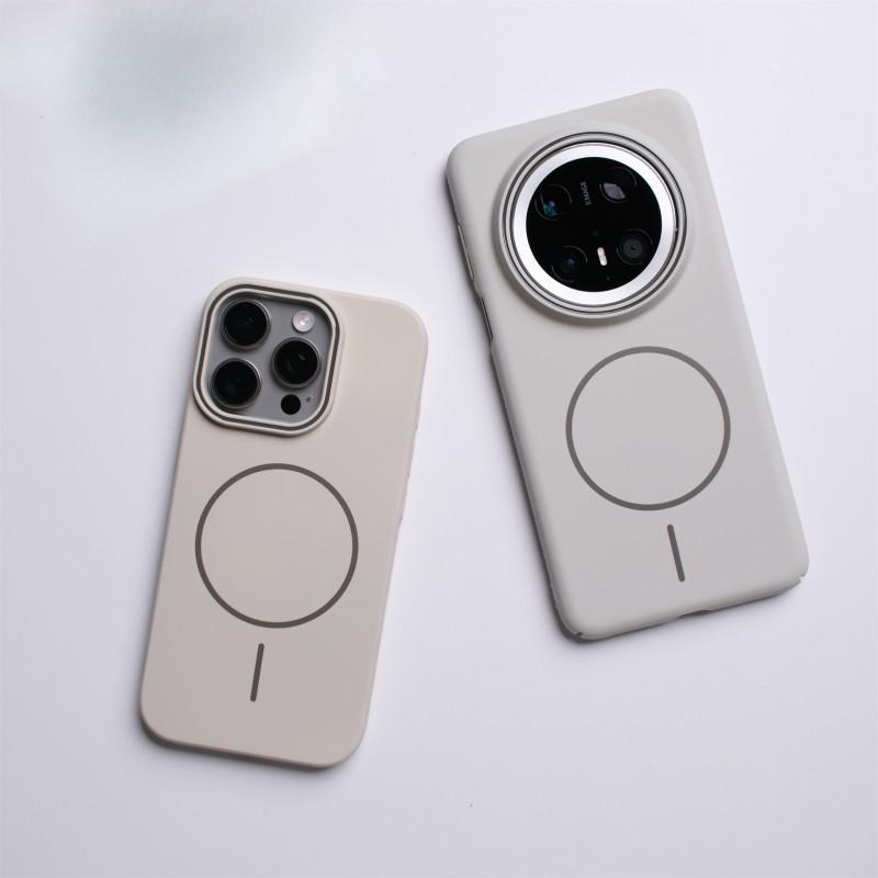 Slim Matte PC Phone Case With Strong Magnetic Ring Mate 70 Pro Pura Anti-Slip Shockproof Protective Cover