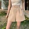 Women's Summer 2026 Korean Style A-line Wide-leg Suit Shorts - Chic & Versatile Casual Pants