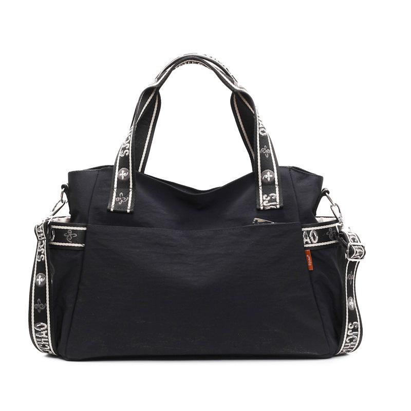 

Женская сумка через плечо, большая вместимость, водонепроницаемая сумка-тоут, сумка-тоут чёрный