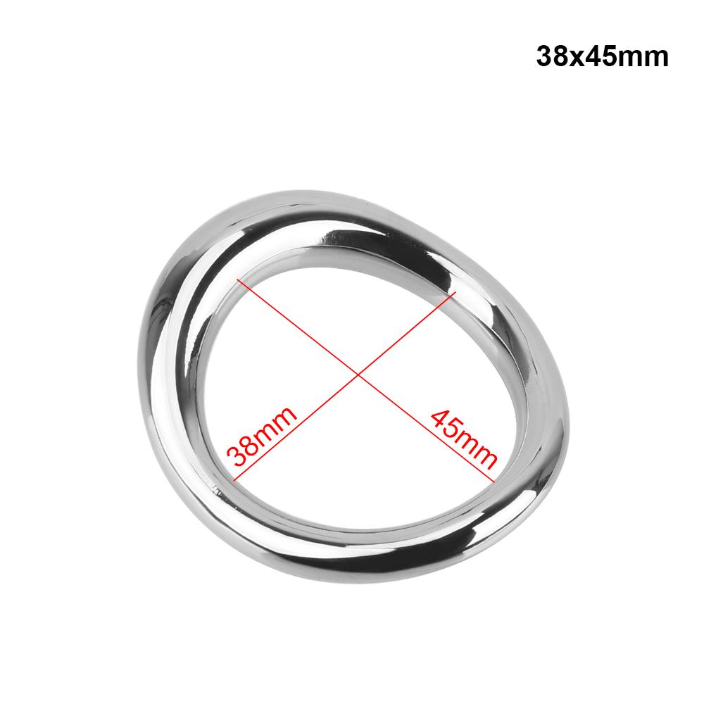 Sex Toys for Men Delay Ejaculation Metal Scrotum Stretcher Erotic Penis Bondage Lock Cock Ring Stainless Steel
