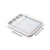 Collapsible Dish Drainer Space Saving Kitchen Storage Tray With Cutlery Divider Plastic Sink Drying Rack for Compact Storage