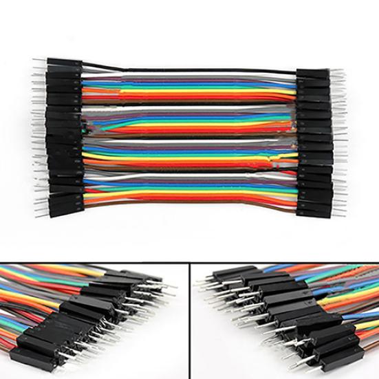 40Pcs/Row 10cm M-M Dupont Wires Jumper M-F F-F Cables for Arduino Breadboard