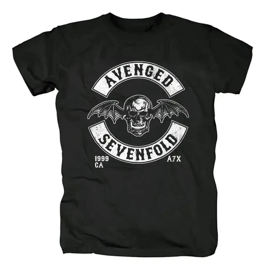 Playera Avenged Sevenfold Rock Tour Mod10 Dark Style Tshirt 2026 Summer Unisex Unisex Oversized 100Cotton Tshirt Street Wear Y2K