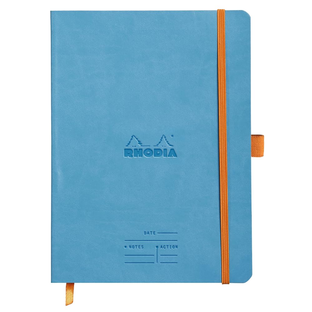 

Rhodia Rhodiarama Meeting Book, A5, with Italian-made synthetic leather cover, PEFC certified, Turquoise, CF117787