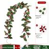 Red Berry Christmas Vine Home Decoration - Festive Party Garland