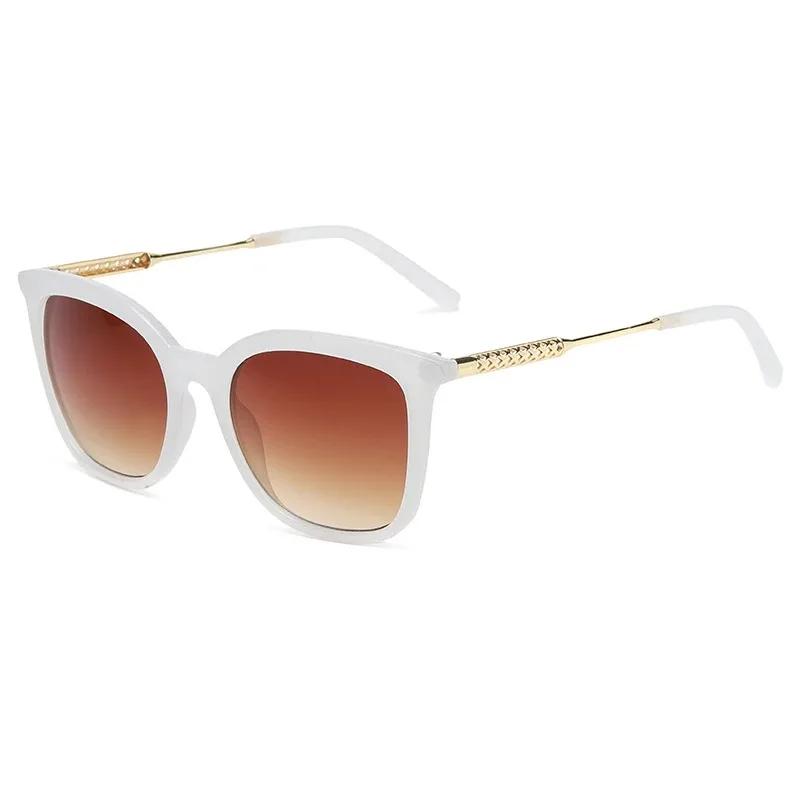 Nuovi Occhiali da Sole Metallici Vuoti Donna Lenti Grandi Occhiali da Sole Uomo Tendenza Occhiali Retro Vintage Protezione Solare UV400 Occhiali