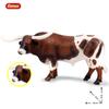 Oenux Simulation Cute Farm Animals Milk Cow Cattle Calf Angus Bull OX Buffalo Model Action Figures Educational Cute Toy Kid Gift