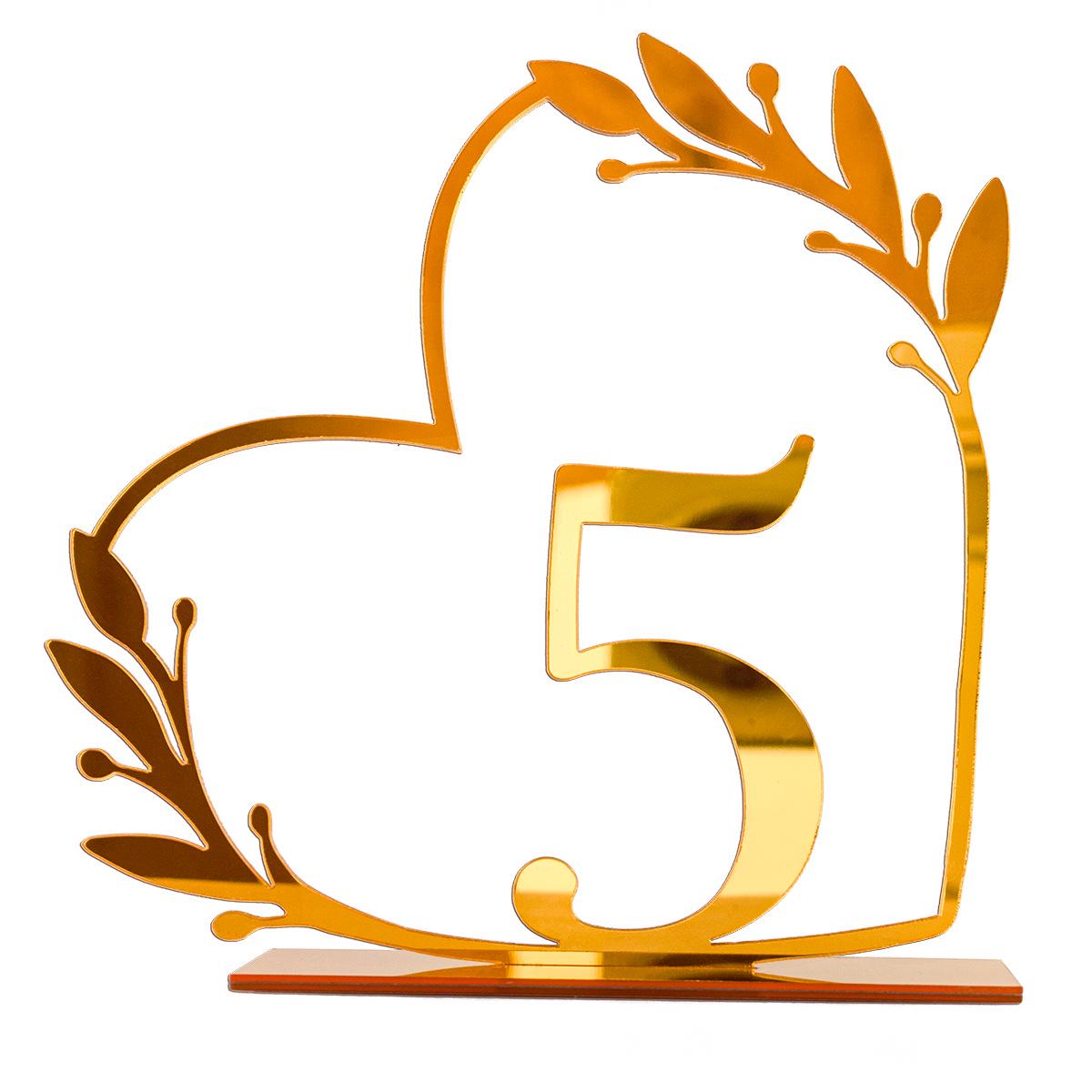 

Акриловая табличка на номер свадебного стола - украшение зеркала своими руками