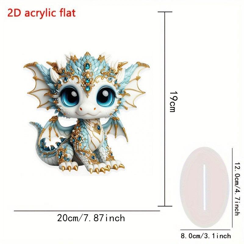 Sapphire Dragon Decor: Elegant Ornament for Home or Office Display and Holiday Gifts