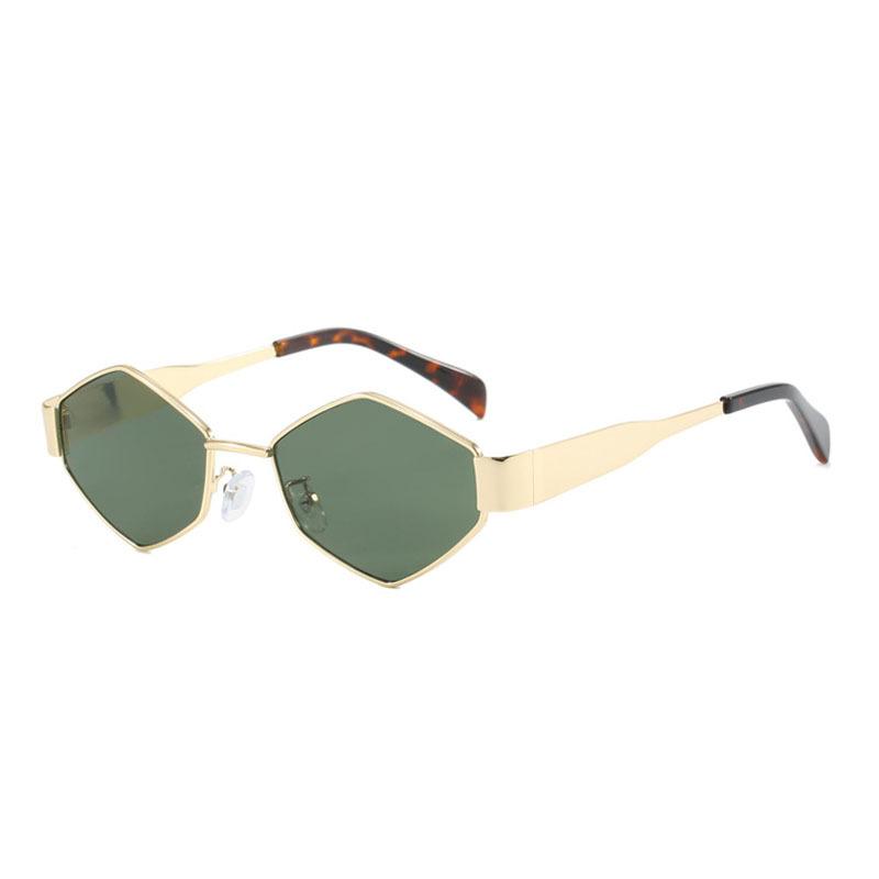 JYL TS Diamond Sunglasses Women UV Protection Street Style QZ-510 A-6982 жженая умбра жженая