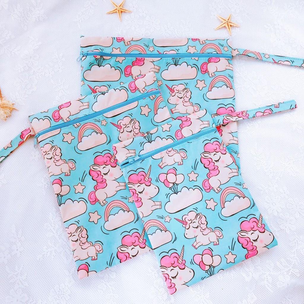 Doraemon Unicorn Cute Pattern Waterproof Storage Set Bag