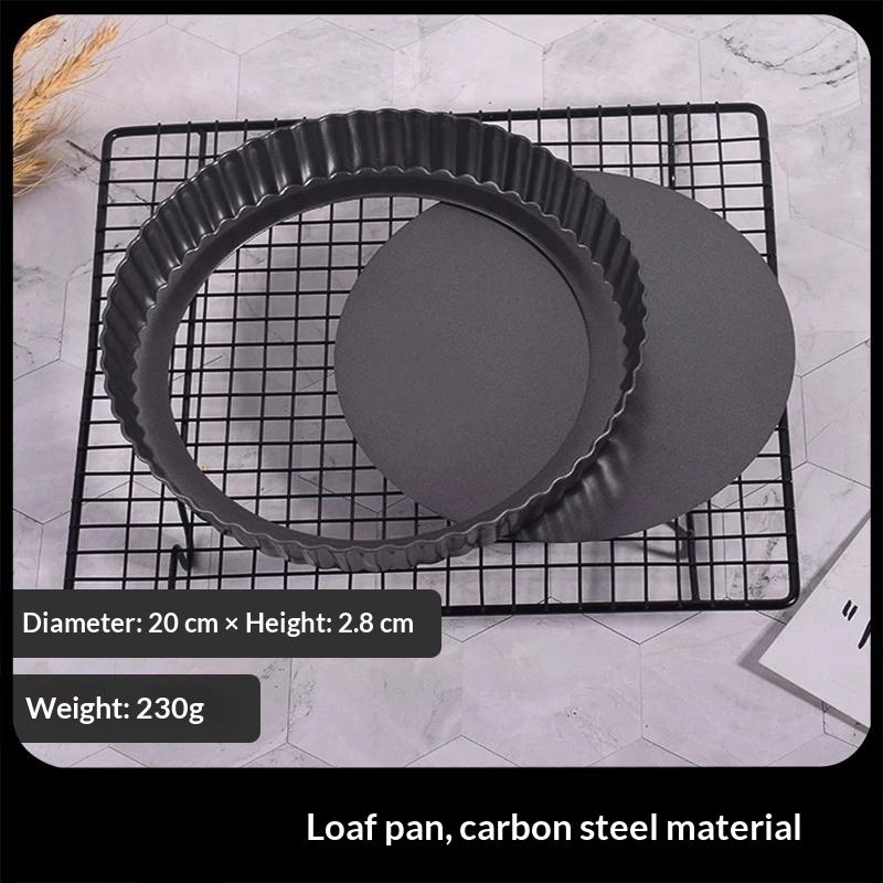 Fluted Pie Tart Pan Mold Baking Removable Bottom Nonstick Quiche Tool Circle Bakeware Template Dishes Cake Pans Gyh