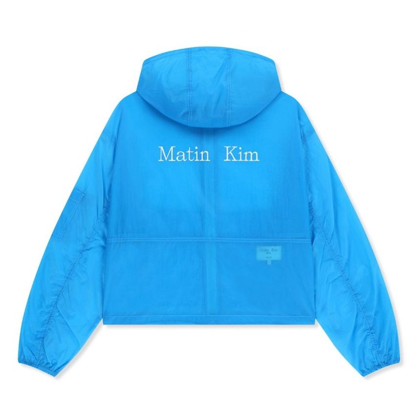[Matin Kim] BACK LOGO HOODY WINDBREAKER - 3 Colors (Cream / Dark Brown / Blue)