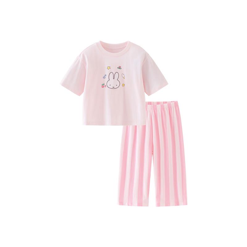 Set de pijamale de vară minibala x Miffy din bumbac pur pentru copii