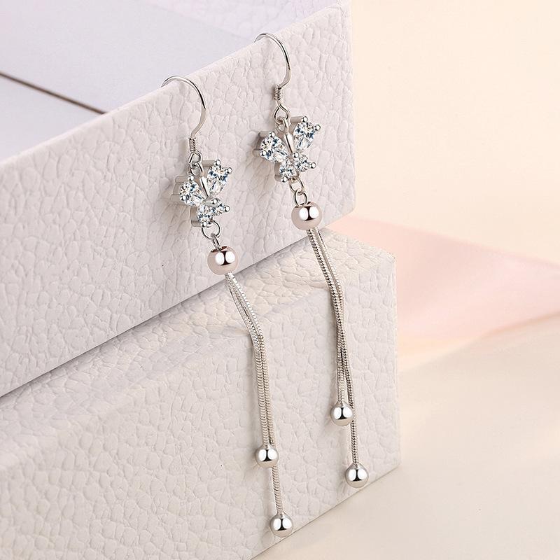 Lindon Kupferlegierung Zirkon Ohrringe Tropfen Ohrringe für Frauen Hochzeit Party Geschenke