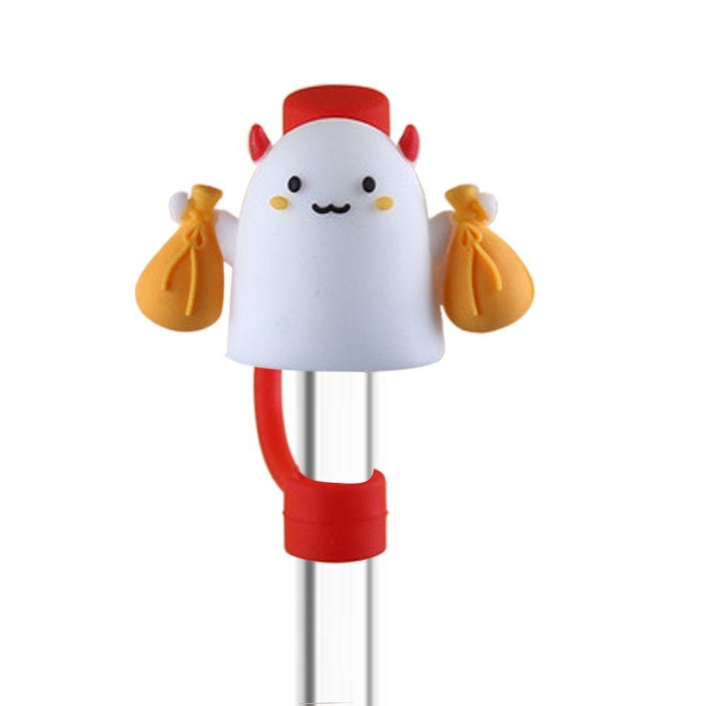 Luftdichter Strohhalmstopfen Spritzfester Trinkstaubdichter Deckel Niedliche Strohhalmspitzenabdeckungen Tassenzubehör