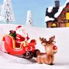 Resin Christmas Reindeer Santa Model Miniature Landscape Garden Bonsai Ornament