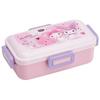 Skater Bento Box, My Melody and Kuromi Love Love Design, 530ml, Soft Filling, Dome-Shaped Lid, Women's, Made In Japan, PFLB6AG