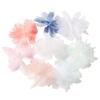 10Pcs 3D Flower Organza Lace Patches Applique For Bridal Wedding Dress Home Gradient Lace Trim Sewing Accessories Room Decora