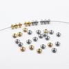 18K Gold Edelstahl Laserperlen: Geometrische Abstandshalter Perlen für DIY Schmuck
