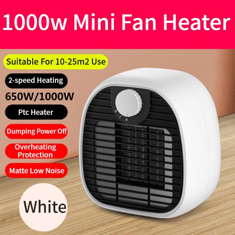 Portable Mini Heater, Compact Electric Heater for Office, Fast Heating High-Power Desktop Fan, Ideal for Home and Workspace