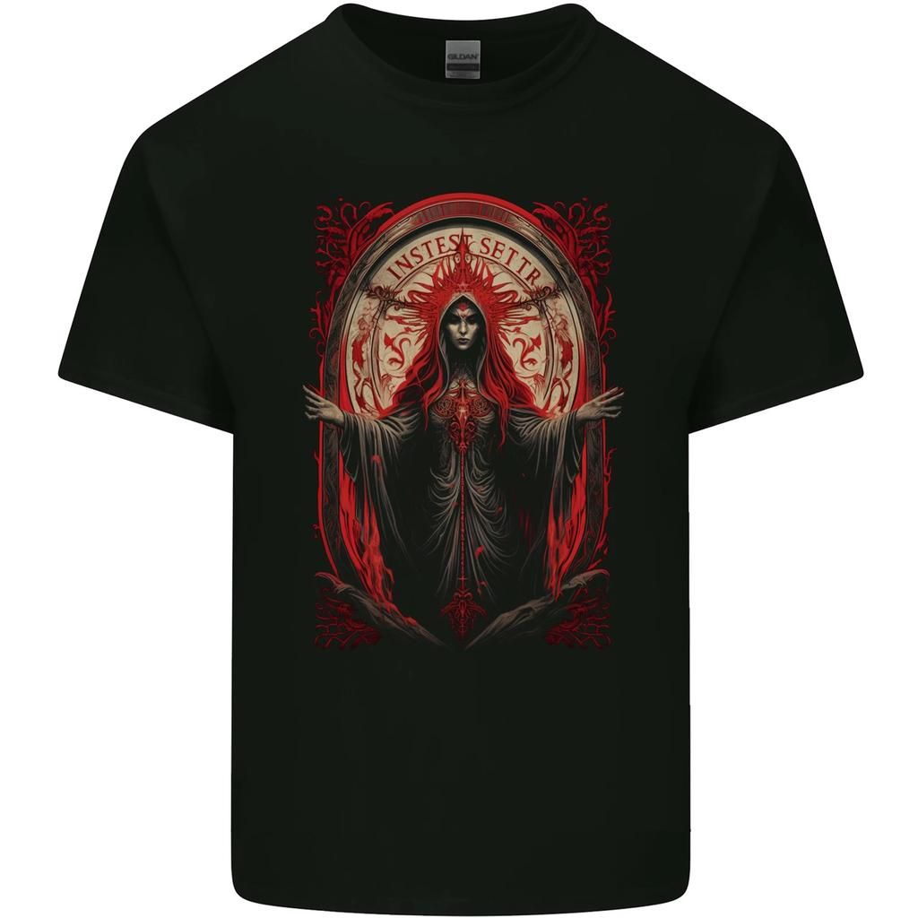 Evil Witch Satanic Halloween Kids T-Shirt Childrens