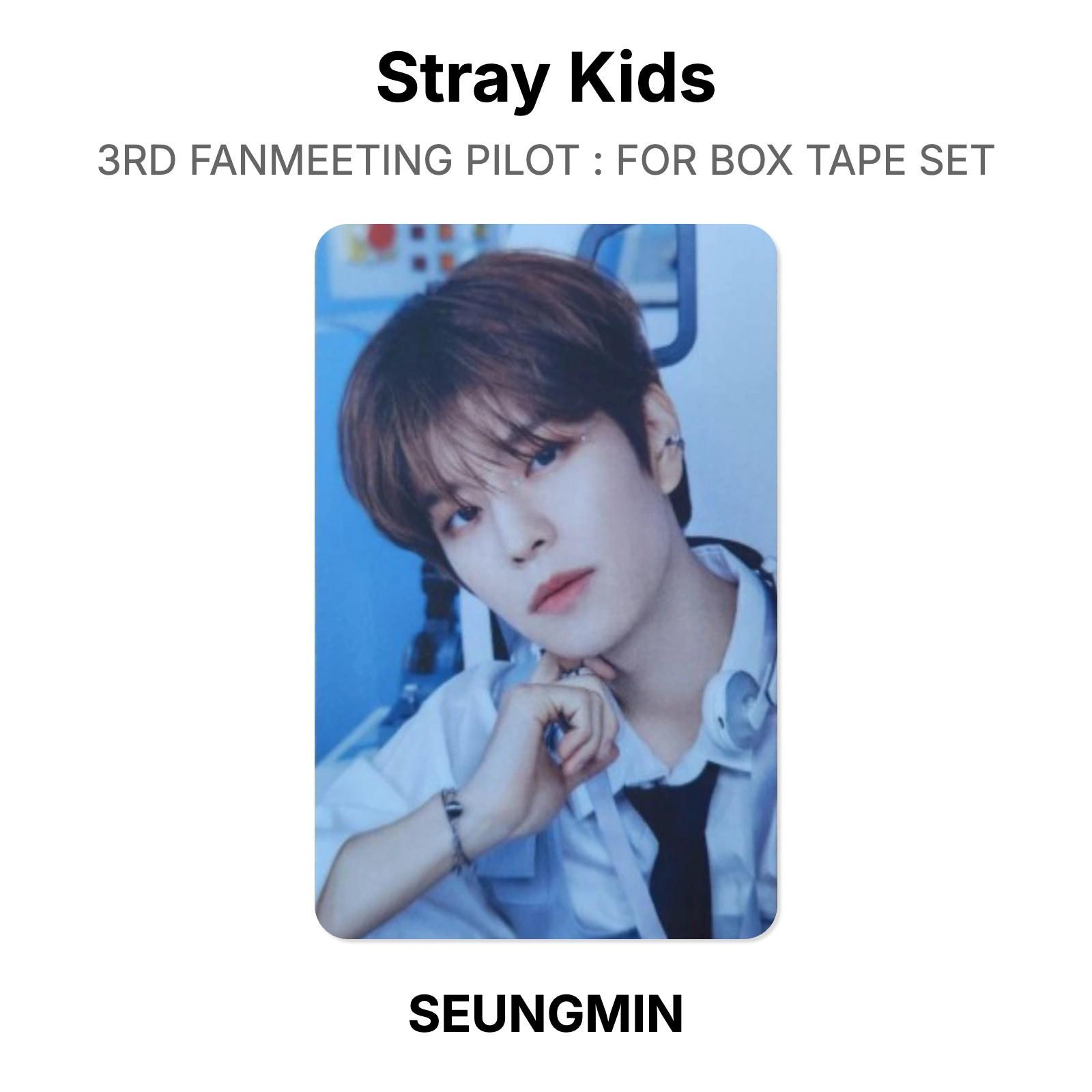 Stray Kids SEUNGMIN 3RD FANMEETING PILOT : FOR BOX TAPE SET Official Photocard SEUNGMIN