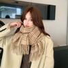 New Scarf for Women In Winter Warm and Versatile  Couples and Students Simple Korean Style High Grade Imitation Cashmere Scarf