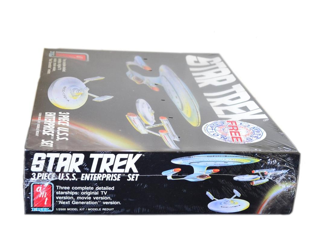 amt Star Trek USS Enterprise Model Kit 1988 Star Trek Enterprise Starship 3Piece 3-piece U.S.S.