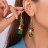 Christmas Asymmetrical Dangle Earrings for Women Santa Snowman Snowflake Tree Holiday Jewelry Gifts