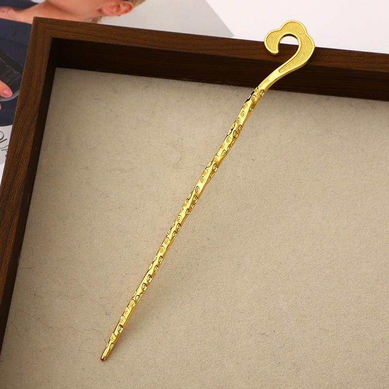 Cool Feeling New Chinese Metal Hairpin Female Simple Modern Niche Design Disc Hair Ball Head Hairpin Hairpin Headgear
