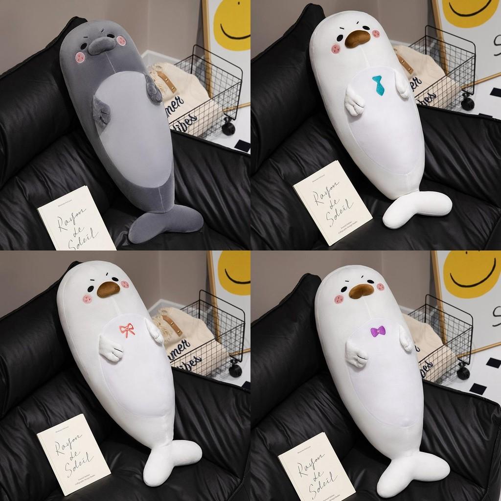 Bow Seal Tie Plush Toy Marine Animal Stuffed Doll Decoration Kids Gift 65cm