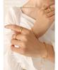 18K Gold Handmade Double Layer Rice Bead Bracelet for Women - European & American Style (E207)