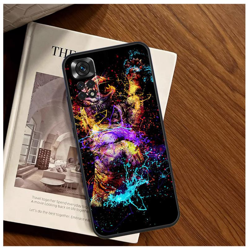 Tigergesicht Hülle Für Xiaomi Redmi Note 13 9 10 11 12 14 15 Pro Plus Abdeckung Für Redmi 15 C 12C 13C 14C 10C