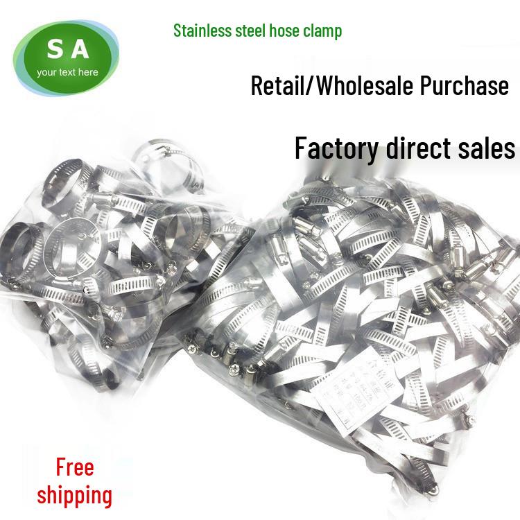 

Stainless Steel Natural Gas Pipe U-Bolt Hose Clamp 201/304 Fixed Clip 8-12mm (100 pcs)