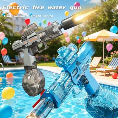 Electric Water Gun, Automatic Squirt Guns with Long Range with Large Capacity, Water Blasters for Outdoor Summer