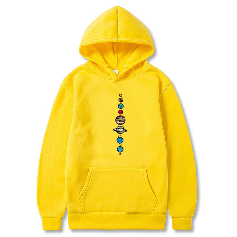 New 2026 Solar System Planet Starry Sky Men's and Women's Hooded Sweater Sweater One Piece