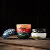 Green Mountain Flying Birds Ceramic Teacup Gift Set