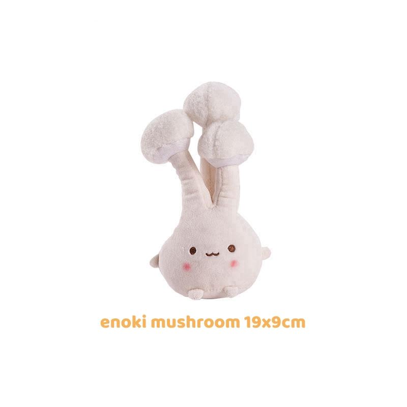 Cartoon Hotpot Food Plush Keychain Kawaii Bag Pendant Button Mushroom Crab Claw Hanging Ornament Food-Themed Toy Accessory Gift