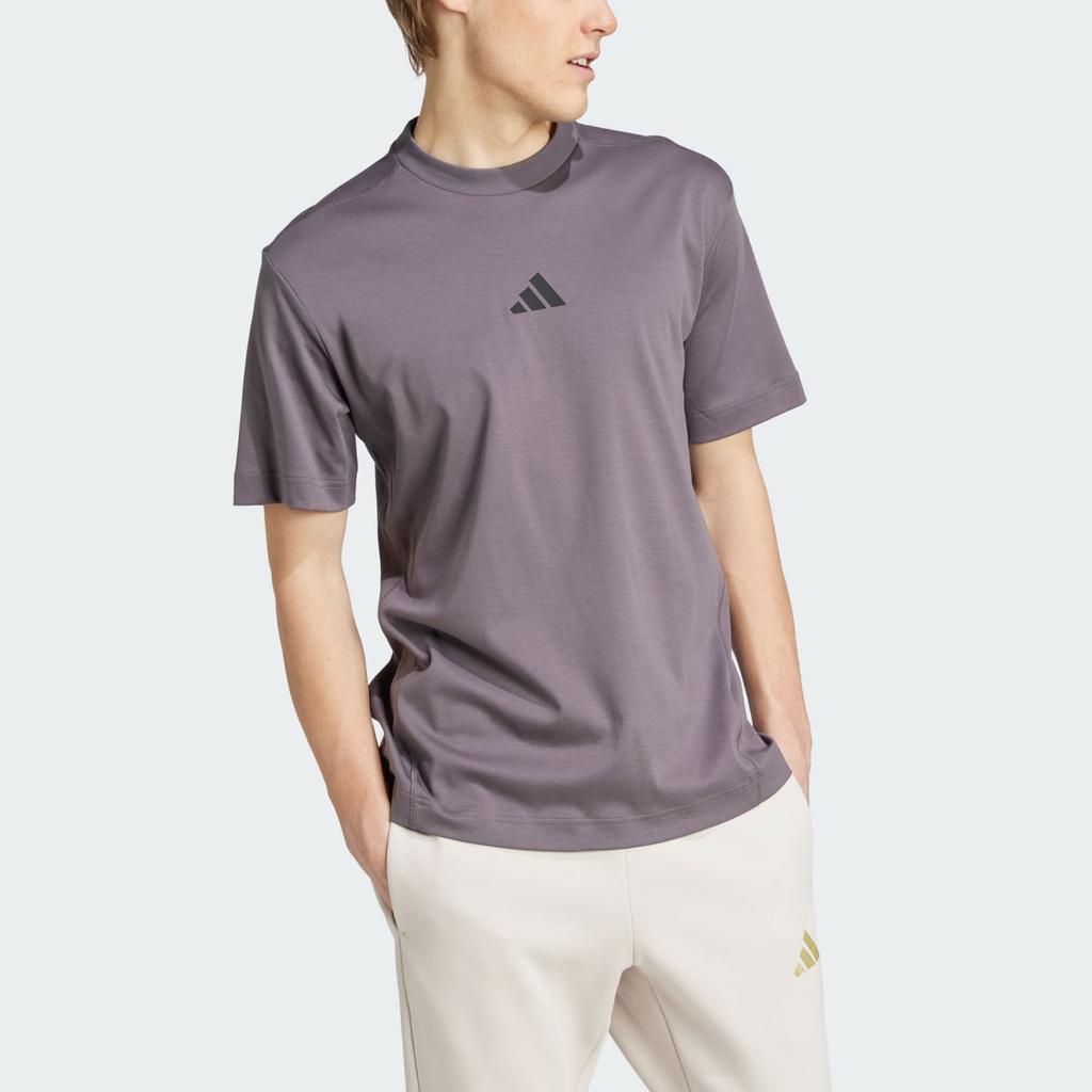 Adidas City Escape Vintage Logo Football Round Neck Short Sleeve T-Shirt Men Tops Rock-Grey JF3258