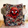 Marvel Spider-Man Print Flannel Blanket,Soft and Skin-Friendly, Used With Sofas, Beds, Travel, And Camping, Best gift Choices