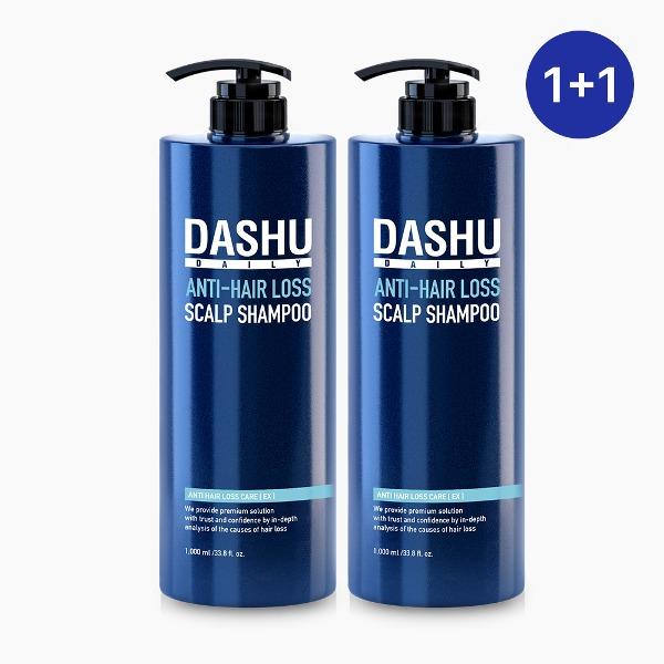 [1+1 Special] Dashu Herbal Scalp Gold Large Capacity Hair Loss Shampoo EX 1000ml