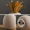 Ceramic Pineapple Shaped Ornament Nordic Gift Photography Prop for Bookshelf TV Cabinet Statue