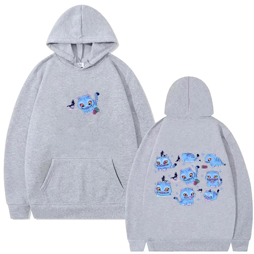 Kpop Demon Hunters Graphic Hoodies Funny Derpy Tiger Print Hooded Sweatshirt Men's Women Fashion Cartoon Trend Pullover Hoodies