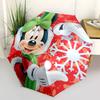 1pc Minnie Mouse Christmas Snowflake Automatic Opening/Closing Umbrella - Portable Tri-Fold Design, 8-Bone Iron Frame Outdoor Umbrella, Fest