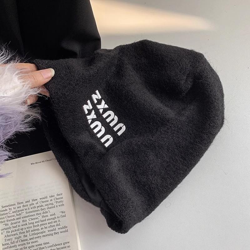 Women Fall Winter Cotton Beanie Hat With Ear Protection For Casual Warmth