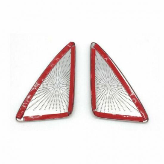 2X Chrome Door Speaker A-Pillar Cover Trim Decoration For Hyundai Palisade 2020+