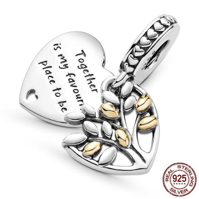 Charm Bead Fit  Bracelet DIY Dangle Charms For Mom Son Daughter Sister Friends Lover